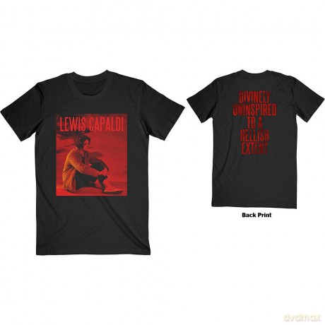 Lewis Capaldi: Unisex T-Shirt: Divinely Uninspired (Black) (Back Print) (Small)