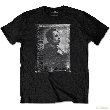 Liam Gallagher: Unisex T-Shirt: Monochrome (Black) (Medium)