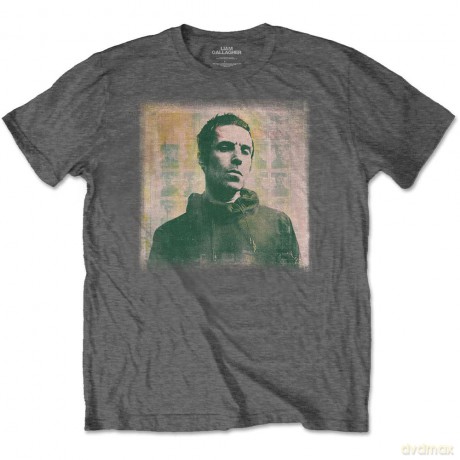 Liam Gallagher: Unisex T-Shirt: Monochrome (Charcoal Grey) (Small)