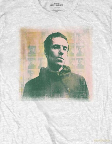 Liam Gallagher: Unisex T-Shirt: Monochrome (White) (Small)