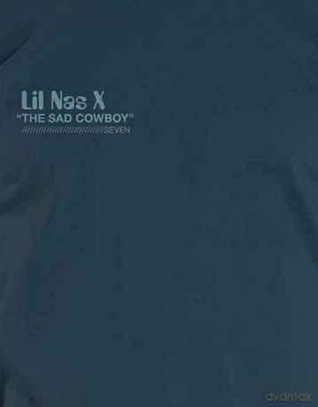 Lil Nas X: Unisex T-Shirt: Album (Turquoise Blue) (Back Print) (X-Large)