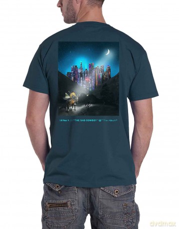Lil Nas X: Unisex T-Shirt: Album (Turquoise Blue) (Back Print) (XX-Large)