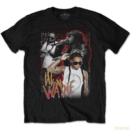 Lil Wayne: Unisex T-Shirt: 90s Homage (Black) (Medium)