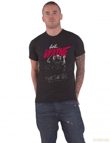 Lil Wayne: Unisex T-Shirt: Fight, Live, Win (Black) (Large)