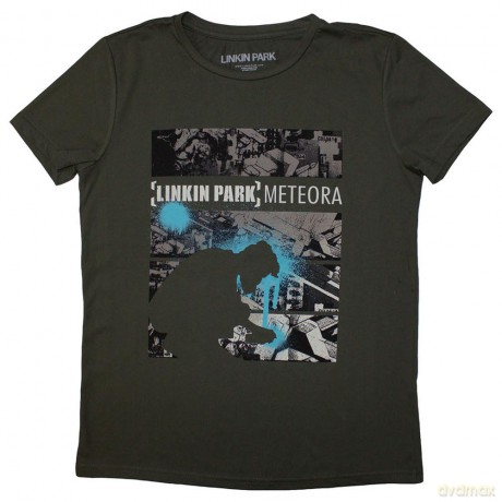 Linkin Park: Ladies T-Shirt: Meteora Drip Collage (Green) (Medium)