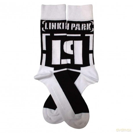 Linkin Park: Unisex Ankle Socks: Brackets Logo (Black) (UK Size 4 - 7)