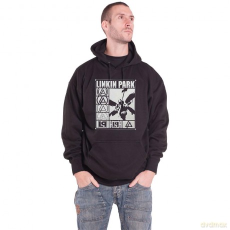 Linkin Park: Unisex Pullover Hoodie: Logos Rectangle (Black) (X-Large)