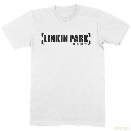 Linkin Park: Unisex T-Shirt: Bracket Logo (White) (Medium)