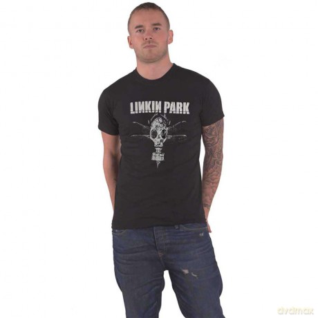 Linkin Park: Unisex T-Shirt: Gas Mask (Black) (XX-Large)