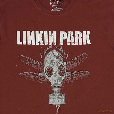 Linkin Park: Unisex T-Shirt: Gas Mask (Red) (Large)