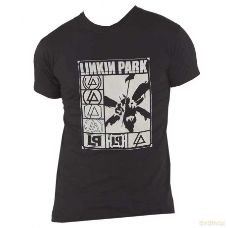 Linkin Park: Unisex T-Shirt: Logos Rectangle (Black) (X-Large)