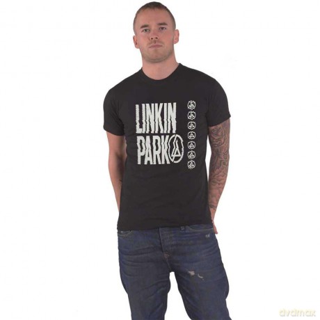 Linkin Park: Unisex T-Shirt: Meteora Portraits (Black) (Back Print) (Medium)