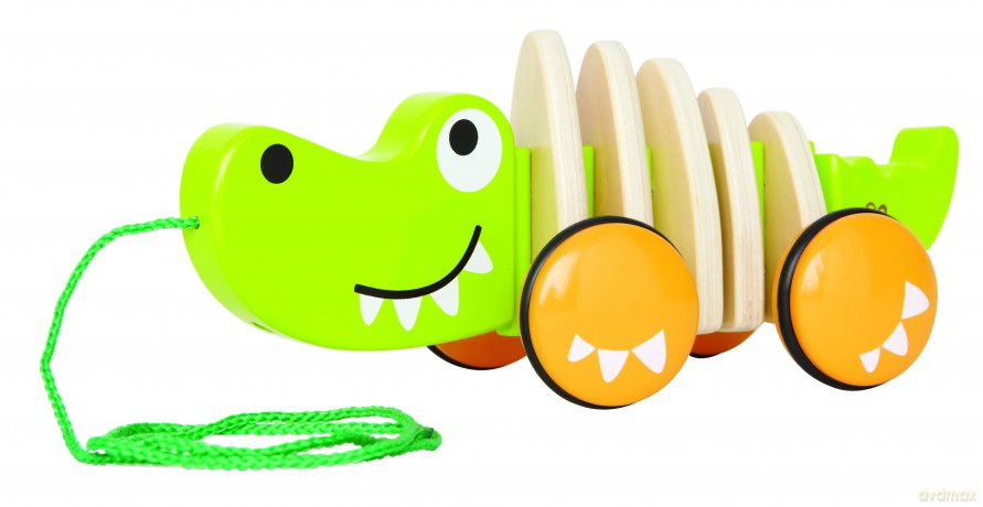 HAPE Krokodyl na sznurku [ZABAWKA]