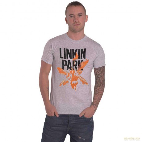 Linkin Park: Unisex T-Shirt: Soldier Icons (Grey) (Back Print) (X-Large)