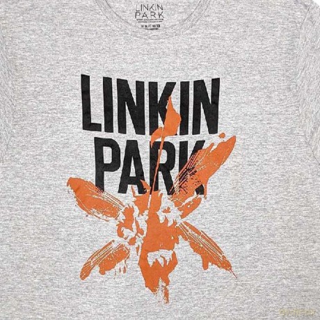 Linkin Park: Unisex T-Shirt: Soldier Icons (Grey) (Back Print) (X-Large)