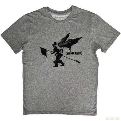 Linkin Park: Unisex T-Shirt: Street Soldier (Grey) (Medium)