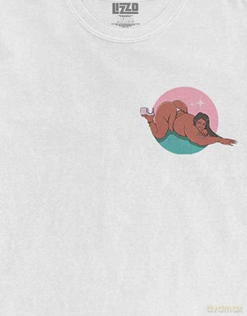 Lizzo: Unisex T-Shirt: Arch (White) (Back Print) (Large)