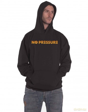 Logic: Unisex Pullover Hoodie: No Pressure Gradient (Black) (Back Print) (Medium)