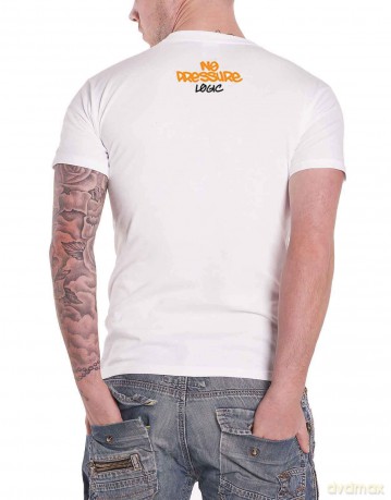 Logic: Unisex T-Shirt: No Pressure (White) (Back Print) (Large)
