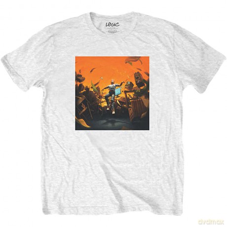 Logic: Unisex T-Shirt: No Pressure (White) (Back Print) (XX-Large)