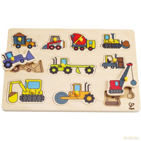 HAPE Pojazdy budowlane puzzle [PUZZLE]