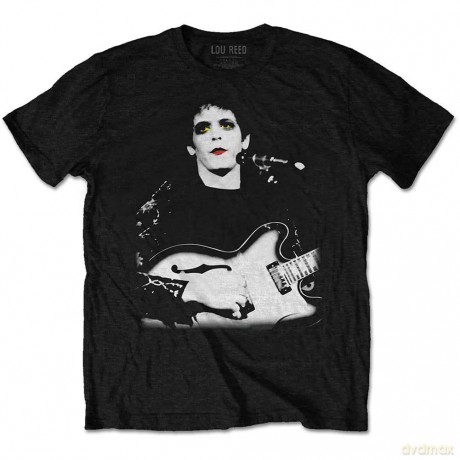 Lou Reed: Unisex T-Shirt: Bleached Photo (Black) (XX-Large)
