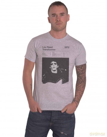Lou Reed: Unisex T-Shirt: Transformer Track List (Marl Grey) (XX-Large)