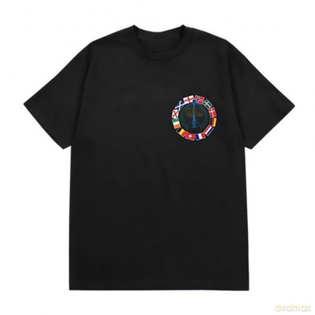 Luke Combs: Unisex T-Shirt: Tour '23 Flag (Black) (Back Print & Ex-Tour) (Large)