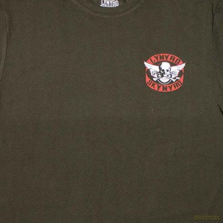 Lynyrd Skynyrd: Unisex T-Shirt: Mini Biker Patch Logo (Green) (Medium)