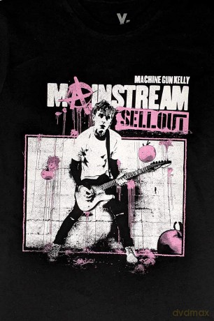 Machine Gun Kelly: Unisex T-Shirt: Digital Cover (Black) (Large)