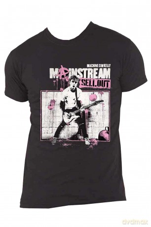Machine Gun Kelly: Unisex T-Shirt: Digital Cover (Black) (Large)