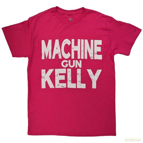 Machine Gun Kelly: Unisex T-Shirt: Embers Logo (Pink) (XX-Large)