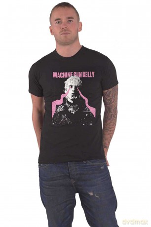 Machine Gun Kelly: Unisex T-Shirt: Laser Eye (Black) (Back Print) (Large)