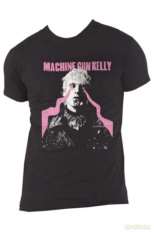 Machine Gun Kelly: Unisex T-Shirt: Laser Eye (Black) (Back Print) (Medium)