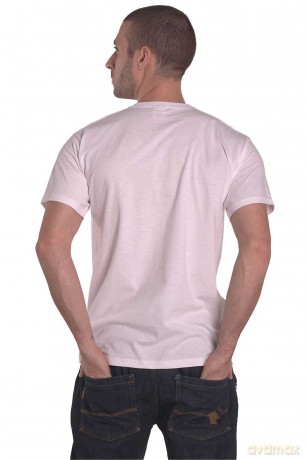 Machine Gun Kelly: Unisex T-Shirt: TV Warp (White) (X-Small)