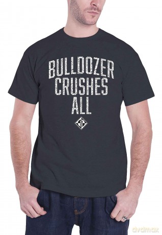 Machine Head: Unisex T-Shirt: Bulldozer (Heather Grey) (Back Print) (Medium)