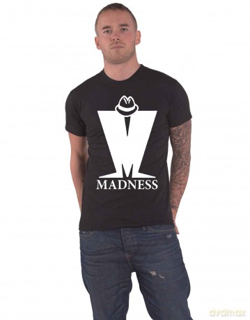 Madness: Unisex T-Shirt: M Logo (Black) (Large)