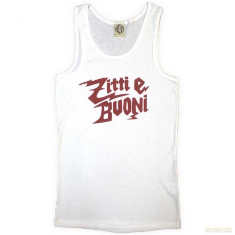 Maneskin: Unisex Vest T-Shirt: Zitti e Buoni (White) (Ex-Tour) (XX-Large)