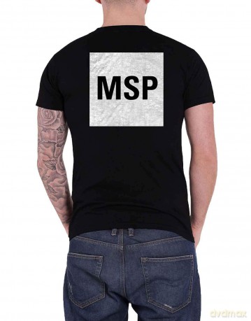 Manic Street Preachers: Unisex T-Shirt: Block Logo (Black) (Back Print) (Medium)