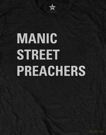 Manic Street Preachers: Unisex T-Shirt: Block Logo (Black) (Back Print) (Small)