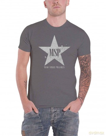 Manic Street Preachers: Unisex T-Shirt: Classic Distressed Star (Charcoal Grey) (Medium)