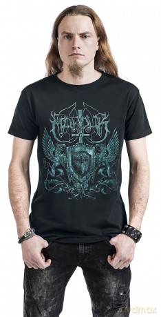 Marduk: Unisex T-Shirt: Black Metal Assault (Black) (Back Print) (Medium)