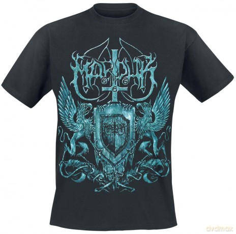 Marduk: Unisex T-Shirt: Black Metal Assault (Black) (Back Print) (X-Large)