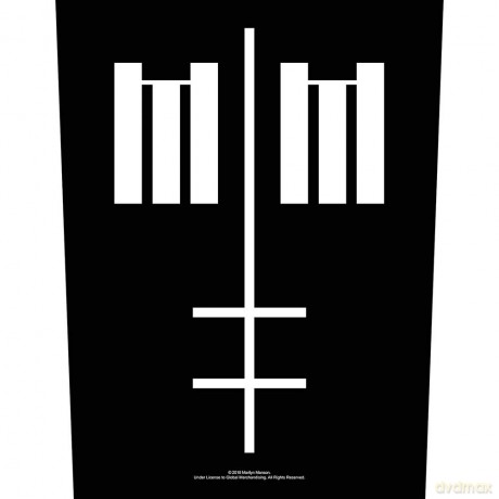 Marilyn Manson: Back Patch: Cross Logo