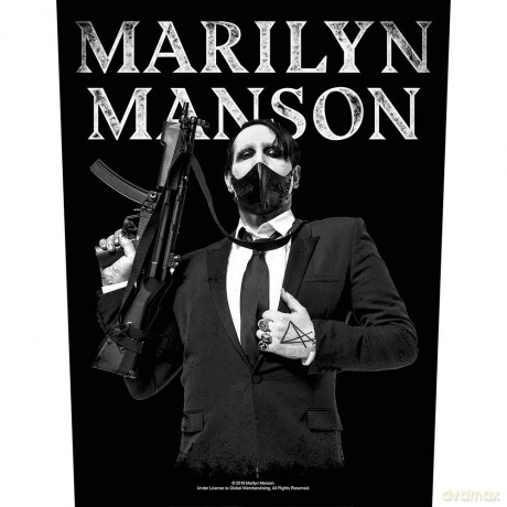 Marilyn Manson: Back Patch: Machine Gun