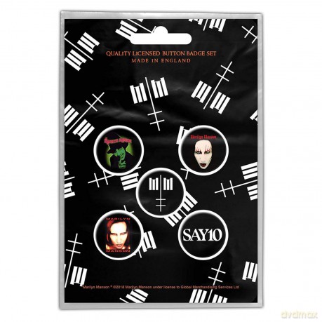 Marilyn Manson: Button Badge Pack: Cross Logo (Retail Pack)