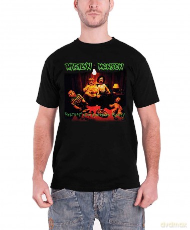 Marilyn Manson: Men's Tee: American Family (Back Print) (X-Large)