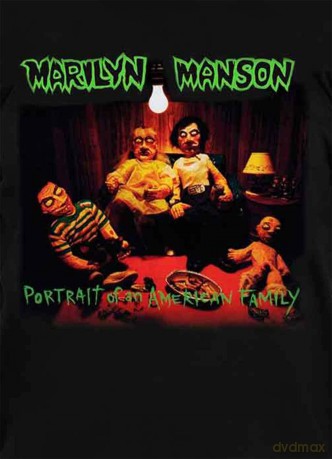 Marilyn Manson: Men's Tee: American Family (Back Print) (X-Large)
