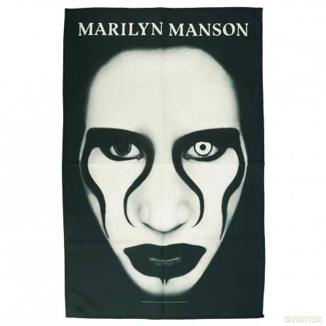 Marilyn Manson: Textile Poster: Defiant Face