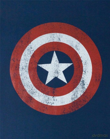 Marvel: Comics Men's Tee: Captain America Distressed (Medium)